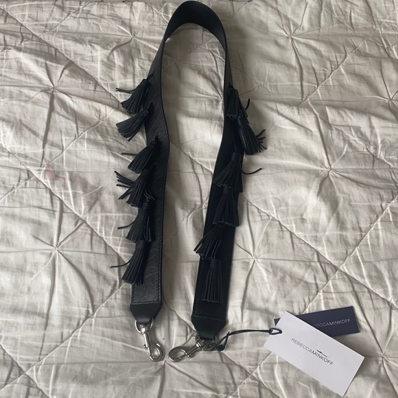 Sofia Rebecca Minkoff Purse or guitar strap genuine leather with fringes - Picture 2 of 8